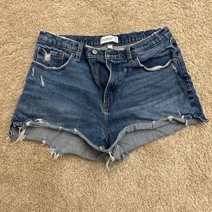 Abercrombie & Fitch Curve Love High Rise Mom Shorts